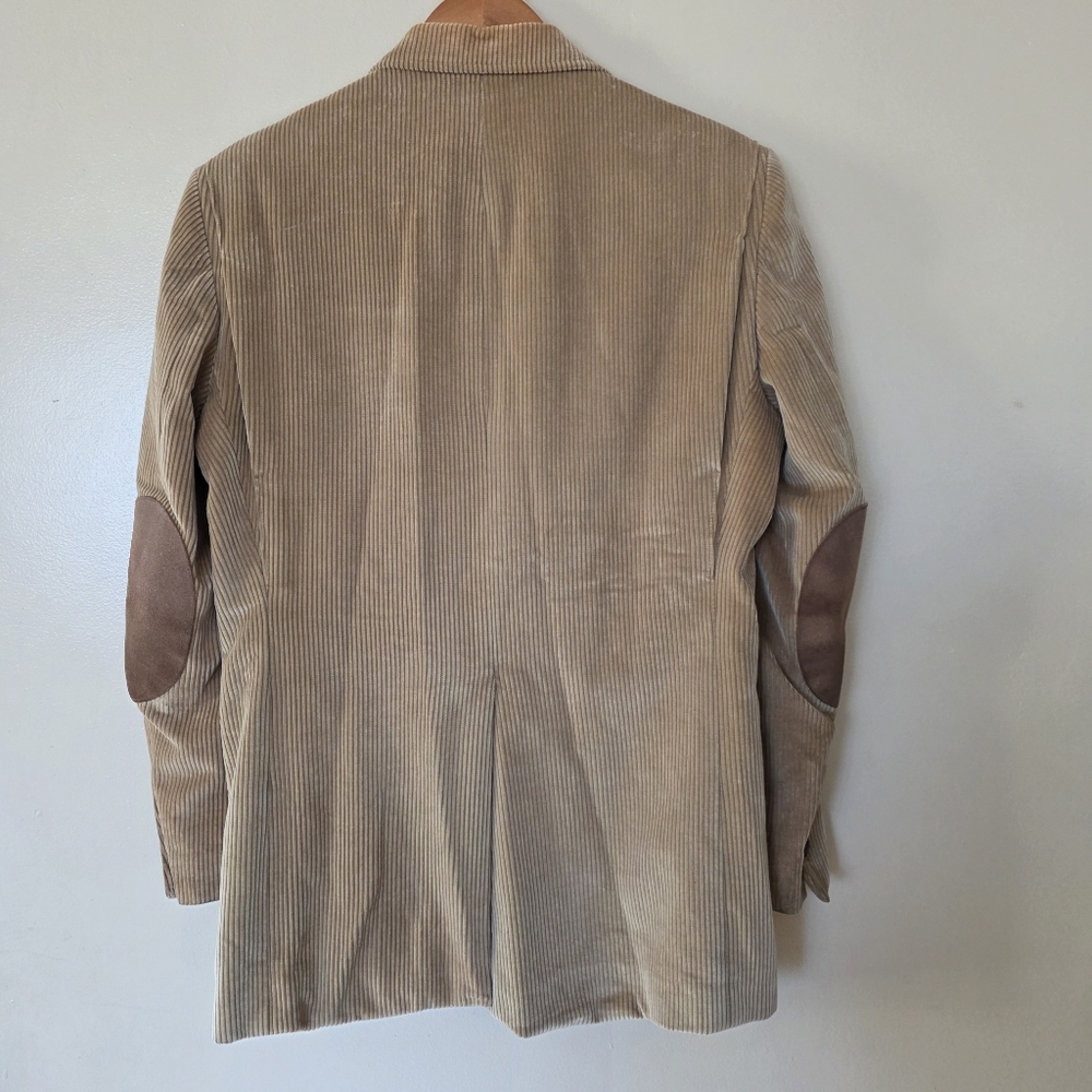 VTG Orvis Corduroy Tan Sport Coat Blazer 38R USA Elbow Patches Heritage Academia - Picture 8 of 16